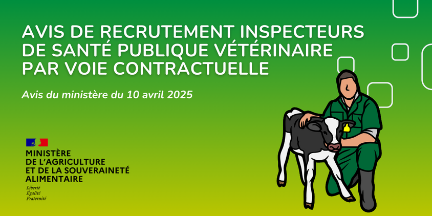 Avis de recrutement inspecteurs de santé publique vétérinaire par voie contractuelle